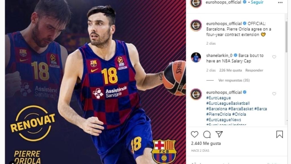 La queja de Shane Larkin por las renovaciones del Barça