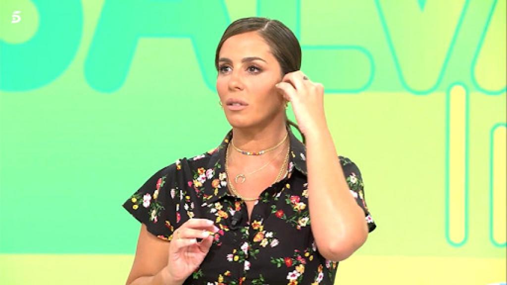 Anabel Pantoja, en su debut como presentadora de 'Sálvame'.
