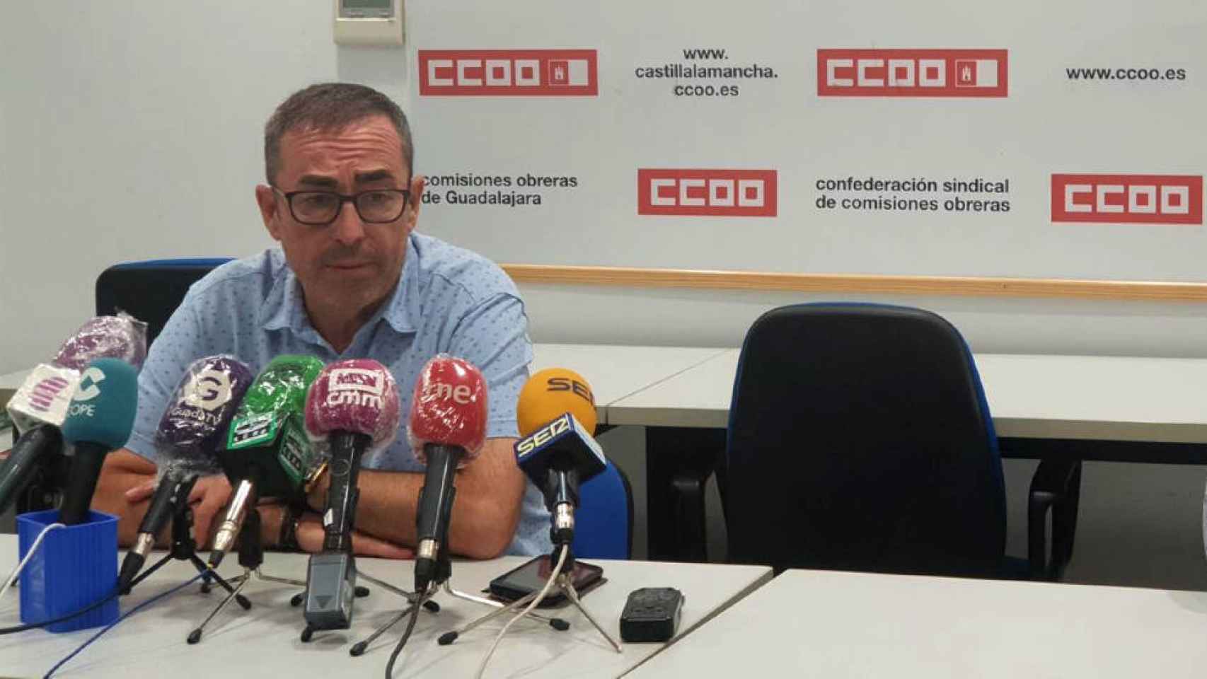 Paco de la Rosa, secretario general de CCOO de Castilla-La Mancha