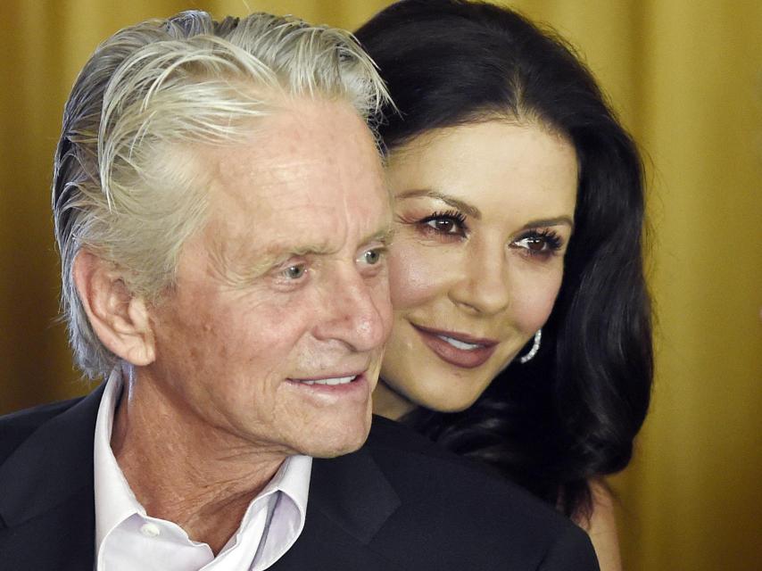 Catherine Zeta-Jones junto a su marido, Michael Douglas.