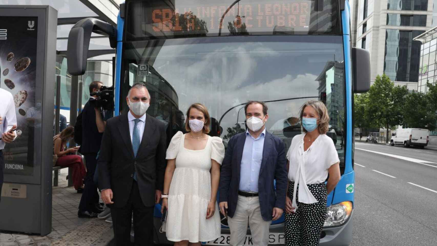 Inauguración del servicio EMT Smart Bus Madrid.