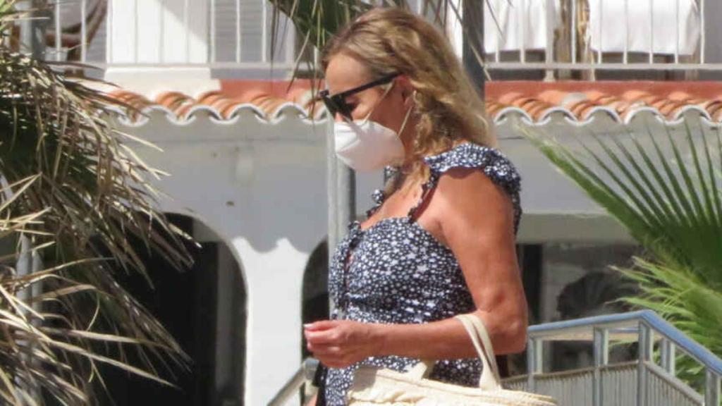Ana Obregón, en las calles de Palma de Mallorca.