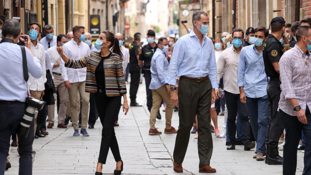 Los Reyes, en una de sus visitas por España.