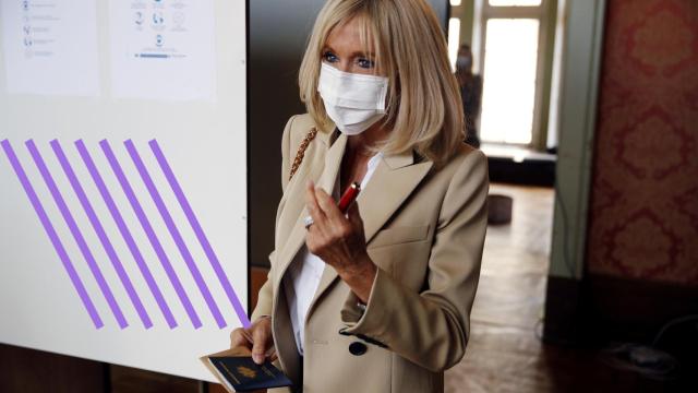 Brigitte Macron, en las últimas elecciones municipales en Francia.