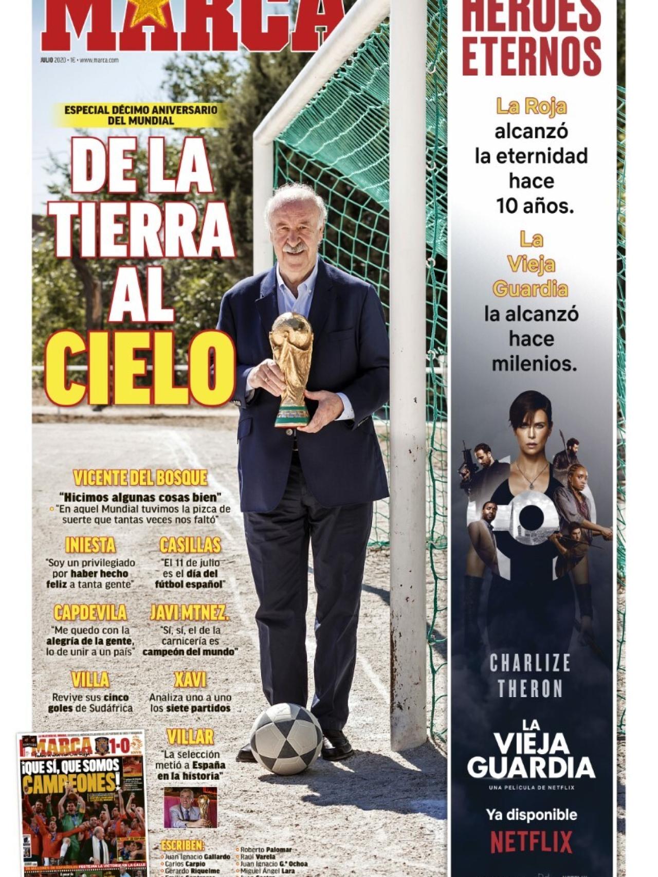 La portada especial del diario MARCA (11/07/2020)