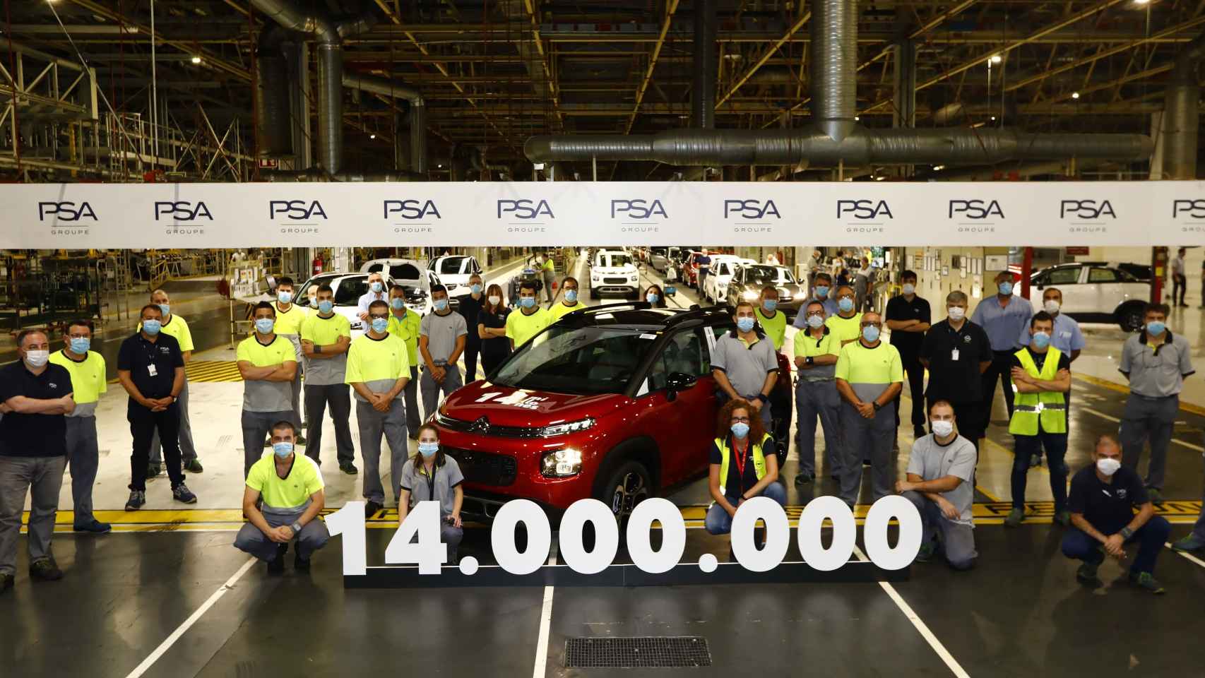 14 millones de vehículos producidos en PSA Zaragoza.