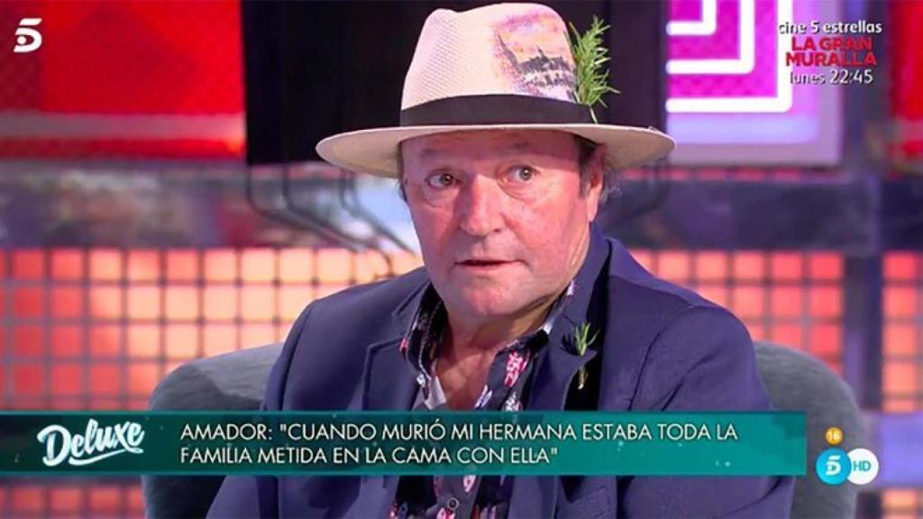 Amador Mohedano durante su entrevista en 'Sábado Deluxe'.