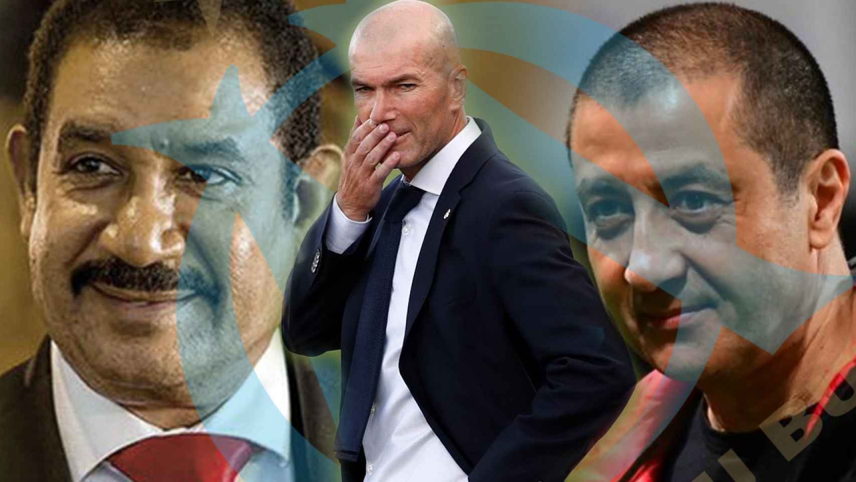 Mohamed Ayachi Ajroudi, Zinedine Zidane y Mourad Boudjellal