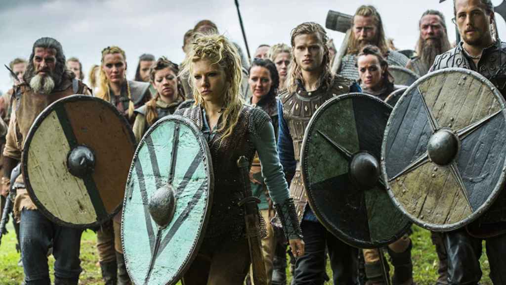 Lagertha, interpretada por Katheryn Winnick, en la serie 'Vikings'.
