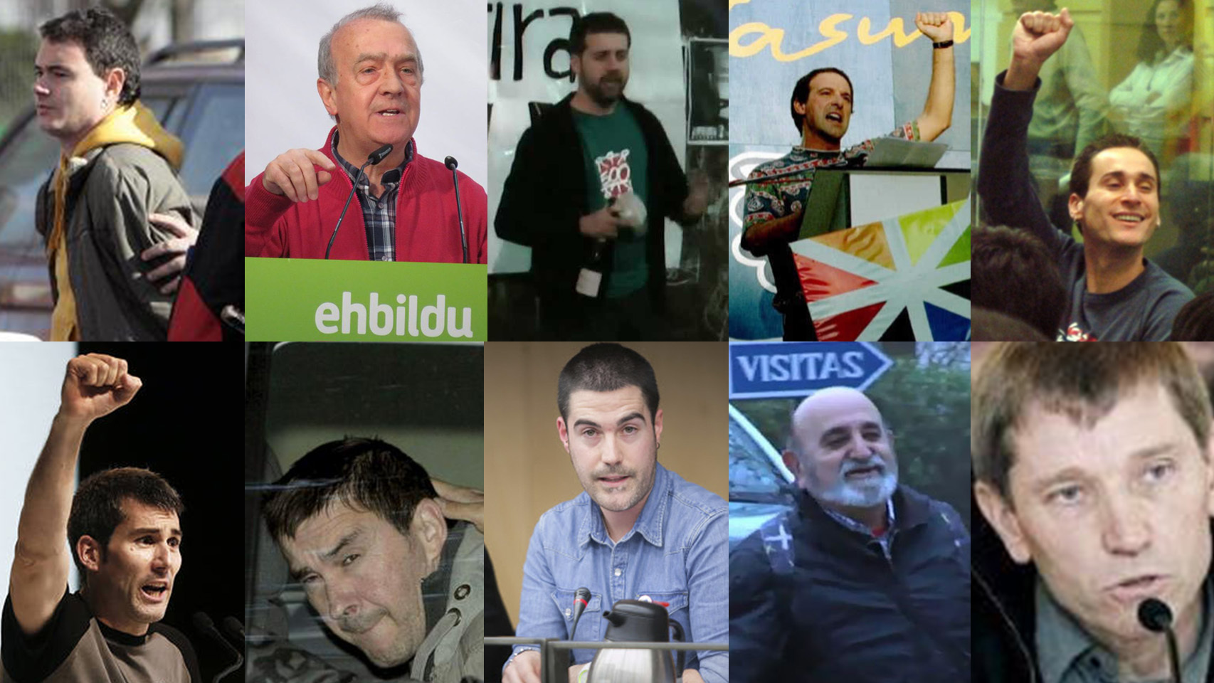 De la cárcel a la política: los miembros de Bildu que pagaron con prisión su colaboración con ETA