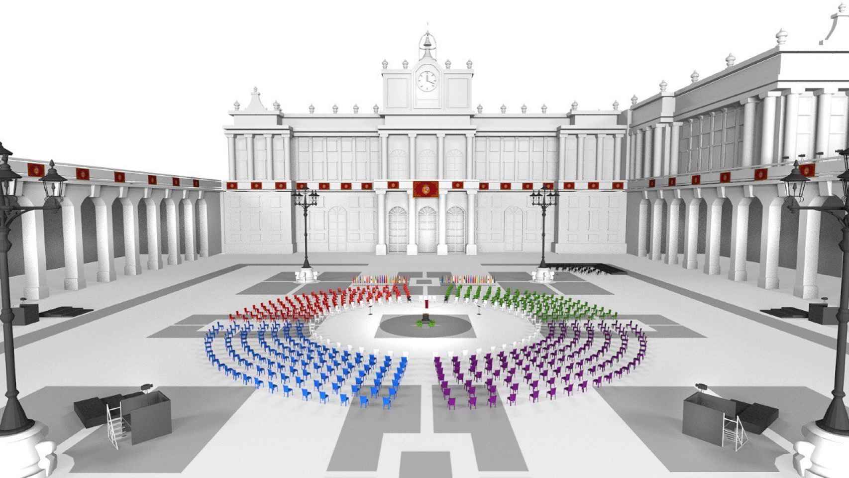 El Palacio real será escenario del homenaje de Estado a las víctimas del Covid-19.