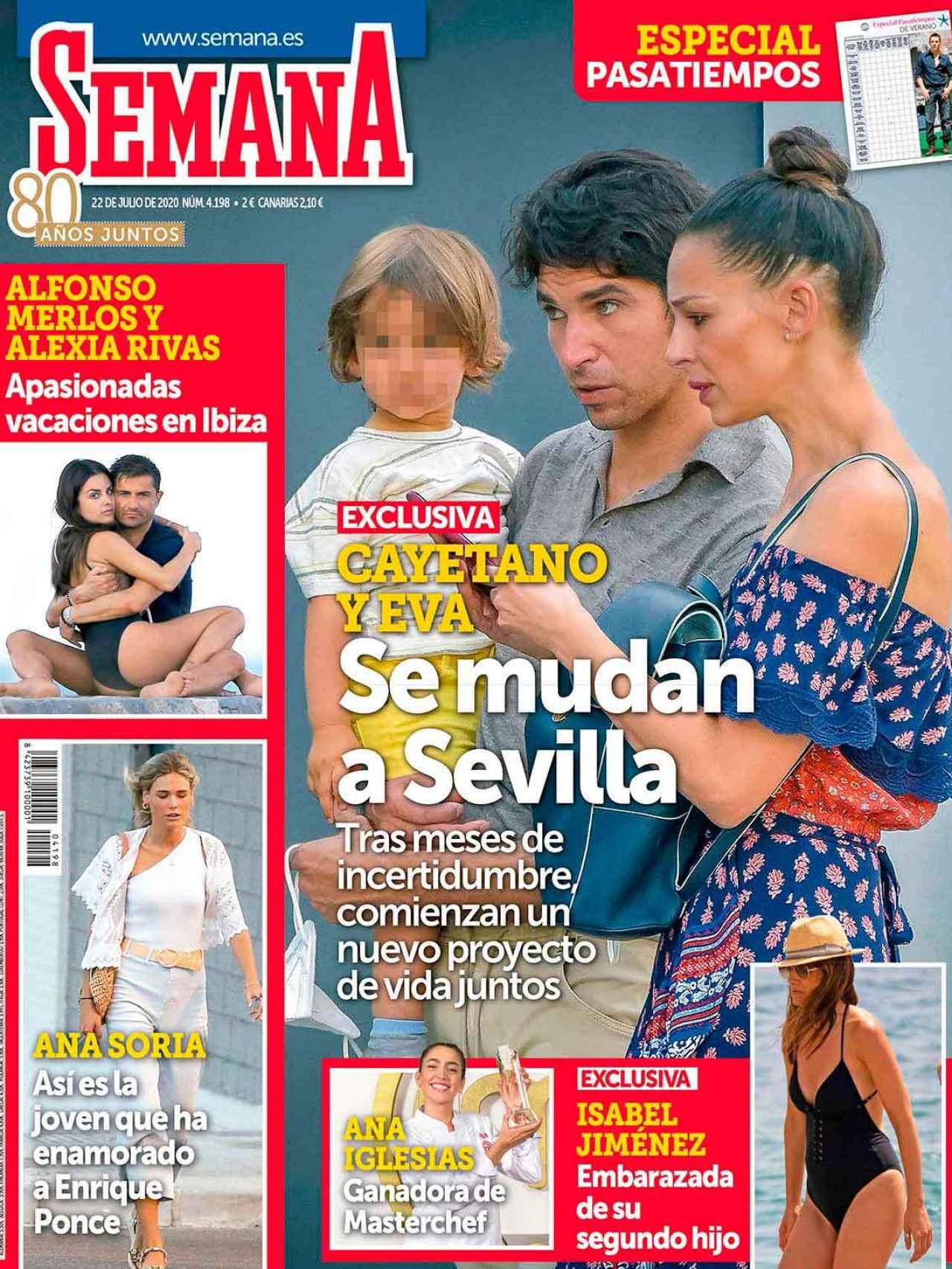Revista 'Semana' de este miércoles, con la noticia del embarazo de Isabel Jiménez.
