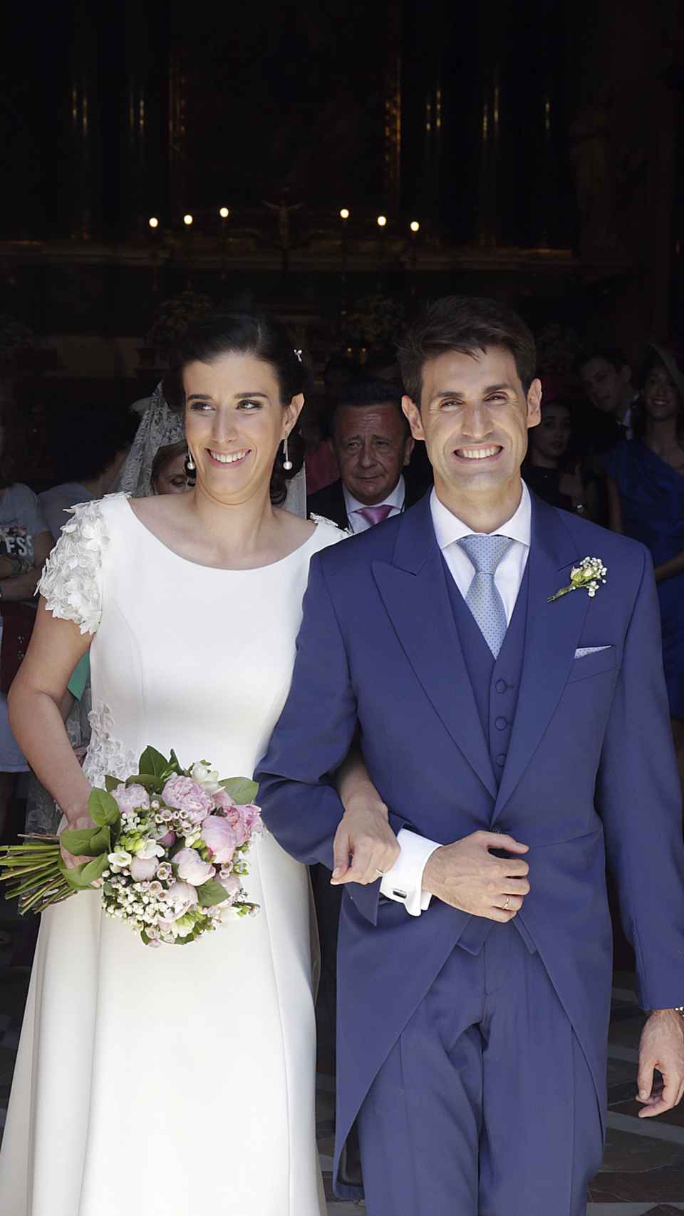 Blanca y Elu Moreno el día de su boda en 2017.