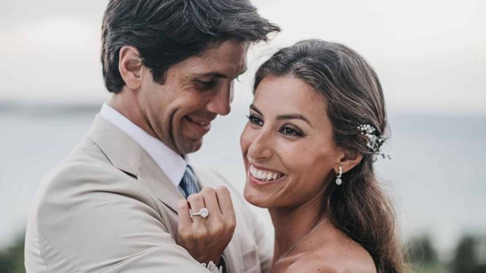 Ana Boyer y Fernando Verdasco, en una imagen de su boda.