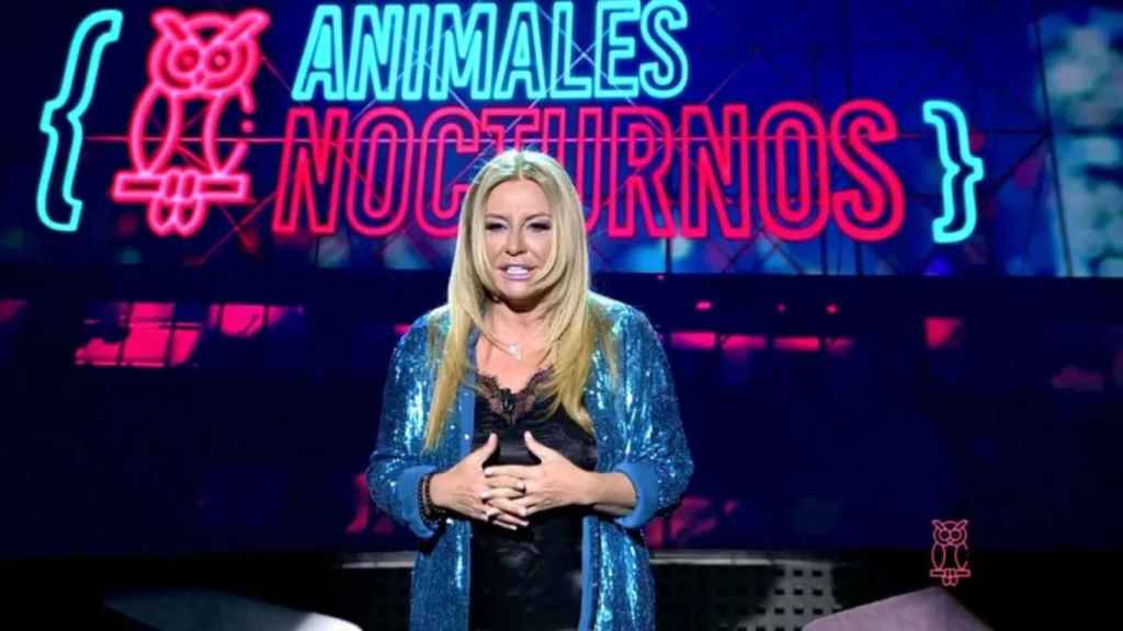 Cristina Tárrega en el estreno del programa 'Animales Nocturnos'.