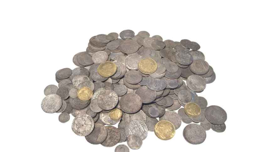 Monedas del Tesoro de Sant Joan d'Alacant.