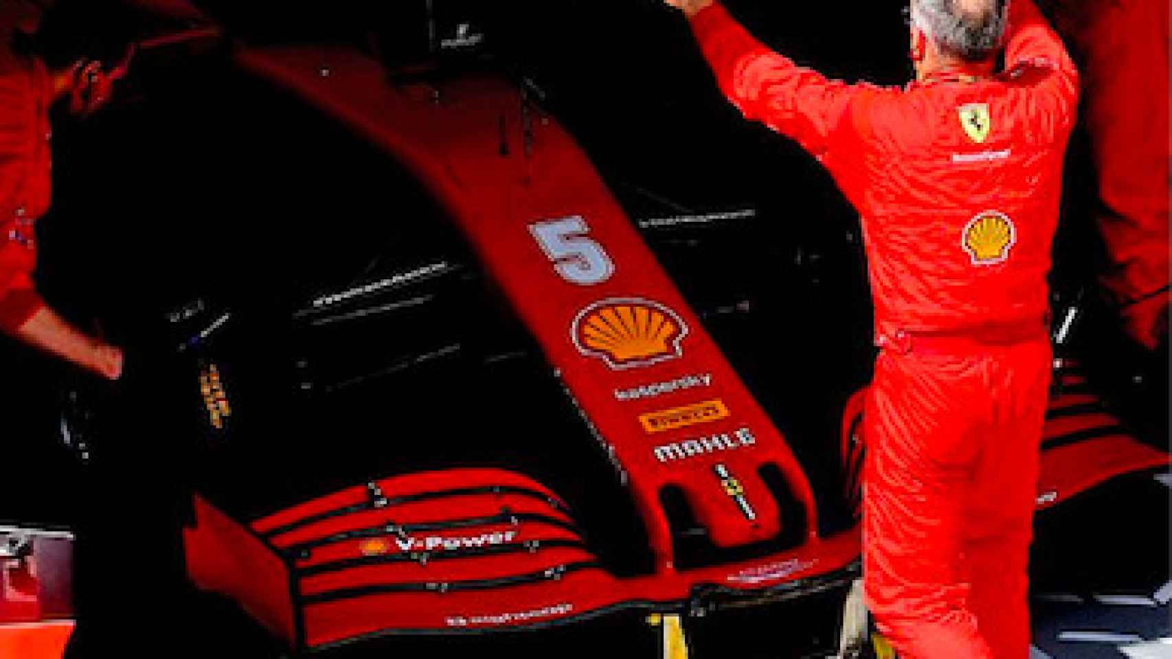 El coche de Vettel en Ferrari
