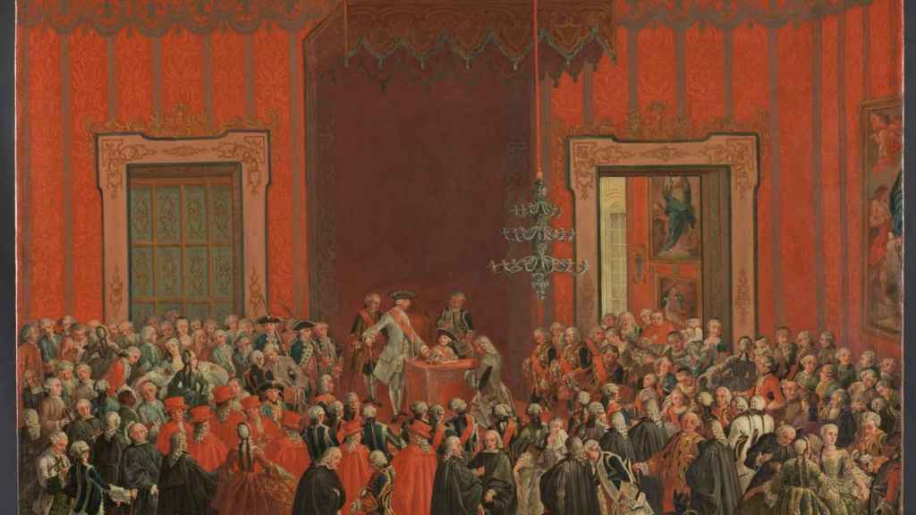 'Carlos III renuncia a la corona de Nápoles', un cuadro de Michelle Foschini.