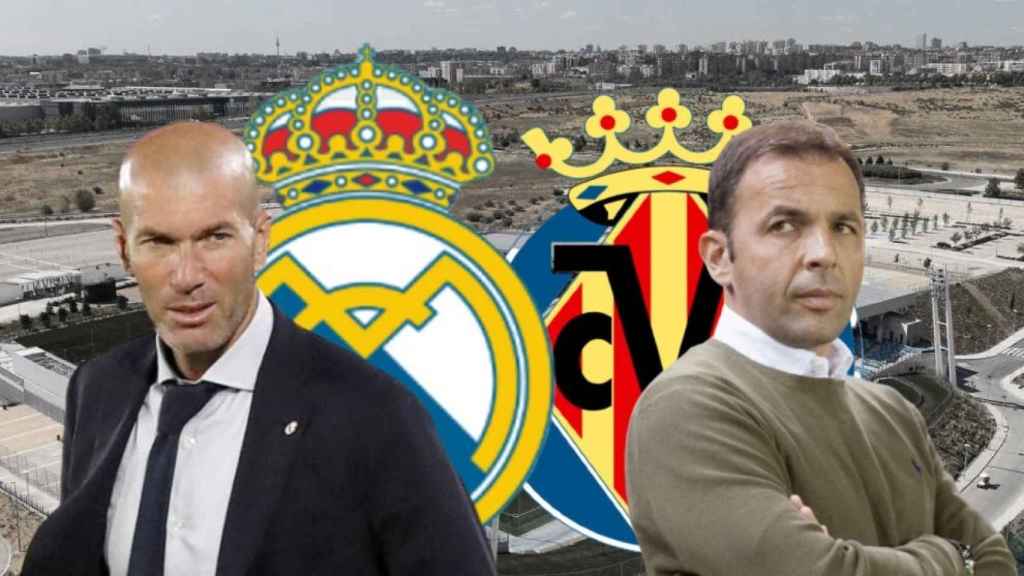 Zinedine Zidane y Javi Calleja, entrenadores de Real Madrid y Villarreal