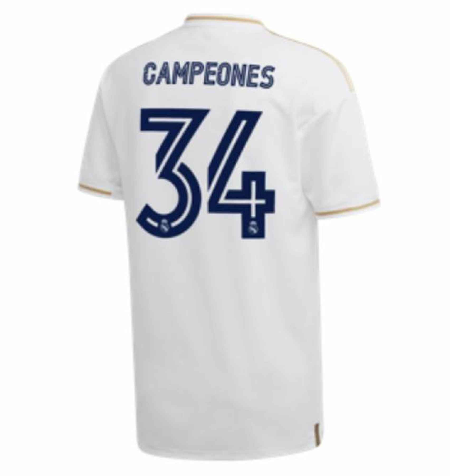 Así es la camiseta del Real Madrid conmemorativa por los campeones de La Liga 2019/2020
