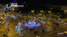 La imagen de la plaza de la Cibeles con los colores del Real Madrid por el título de La Liga