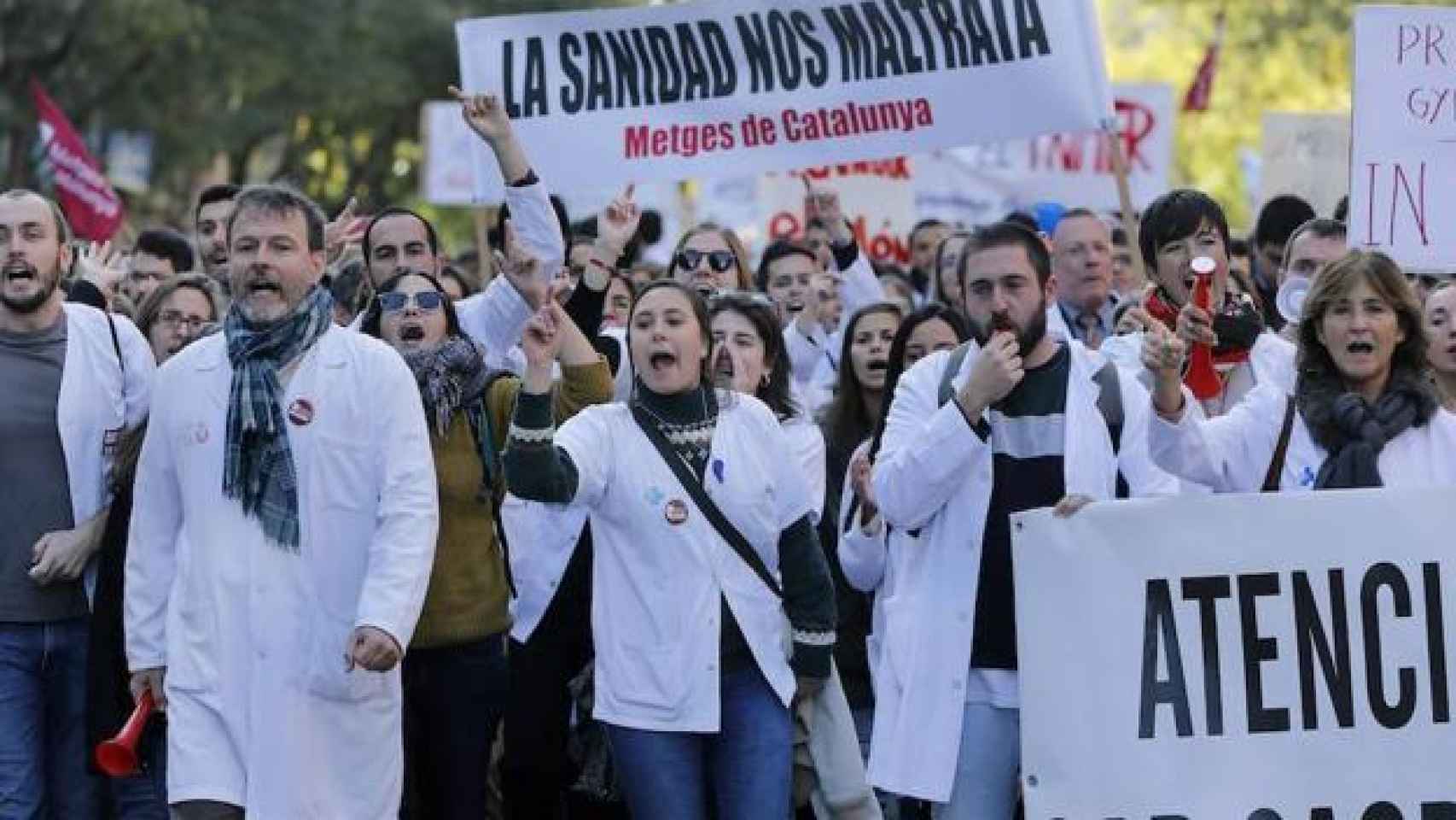 Una huelga de médicos.