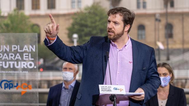 Luis Gordillo, nuevo diputado de Ciudadanos en el Parlamento Vasco, durante la precampaña.