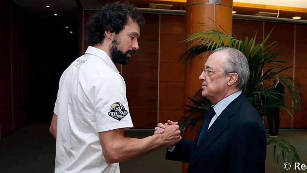 Florentino Pérez y Sergio Llull