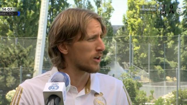 Luka Modric en una entrevista