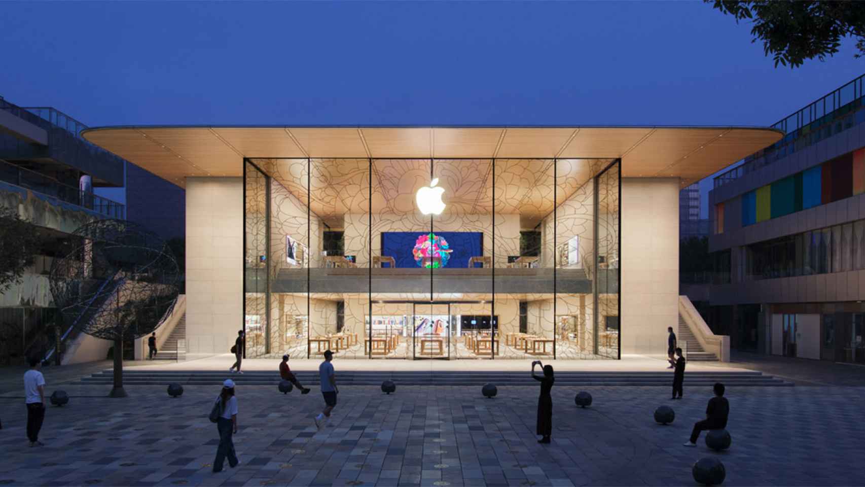 La nueva Apple Sanlitun en la capital china.