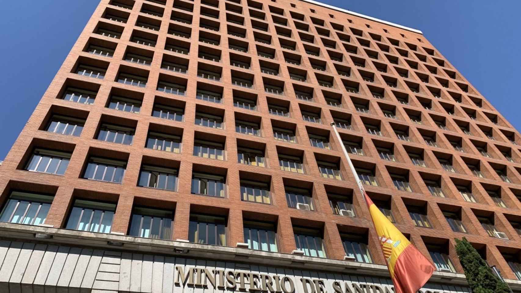 La fachada del Ministerio de Sanidad, en Madrid.