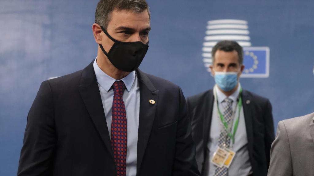 Pedro Sánchez, a su llegada este sábado a la cumbre de la UE