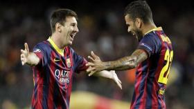 Messi y Dani Alves