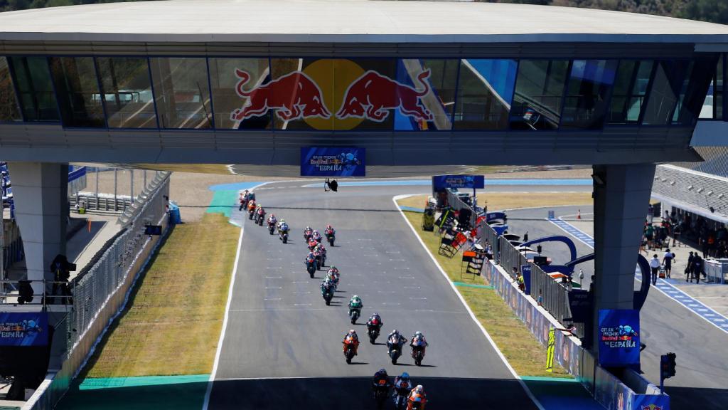 Los pilotos de Moto3 en el Gran Premio de España de Jerez