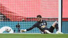 De Gea se lamenta tras encajar un gol con el Manchester United