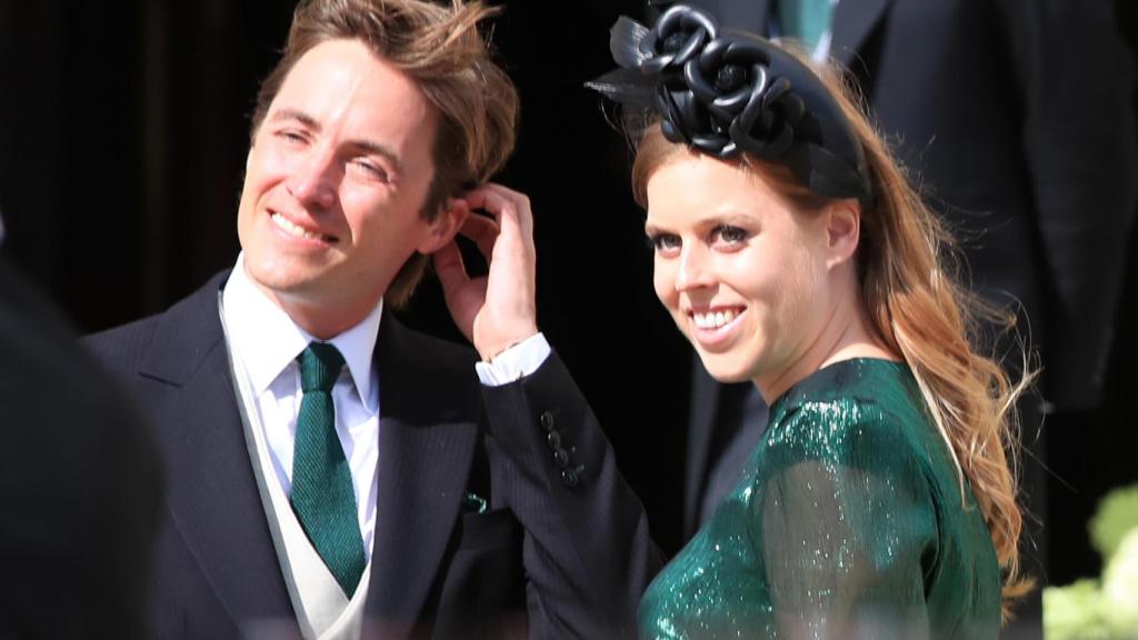 Edoardo Mapelli Mozzi y Beatriz de York en la boda de Ellie Goulding.