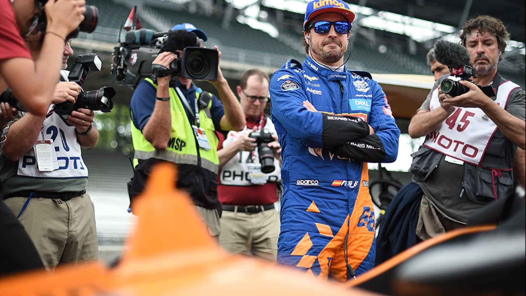 Fernando Alonso durante la Indy 500