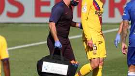 Lenglet se retira lesionado en el duelo entre Alavés y Barcelona
