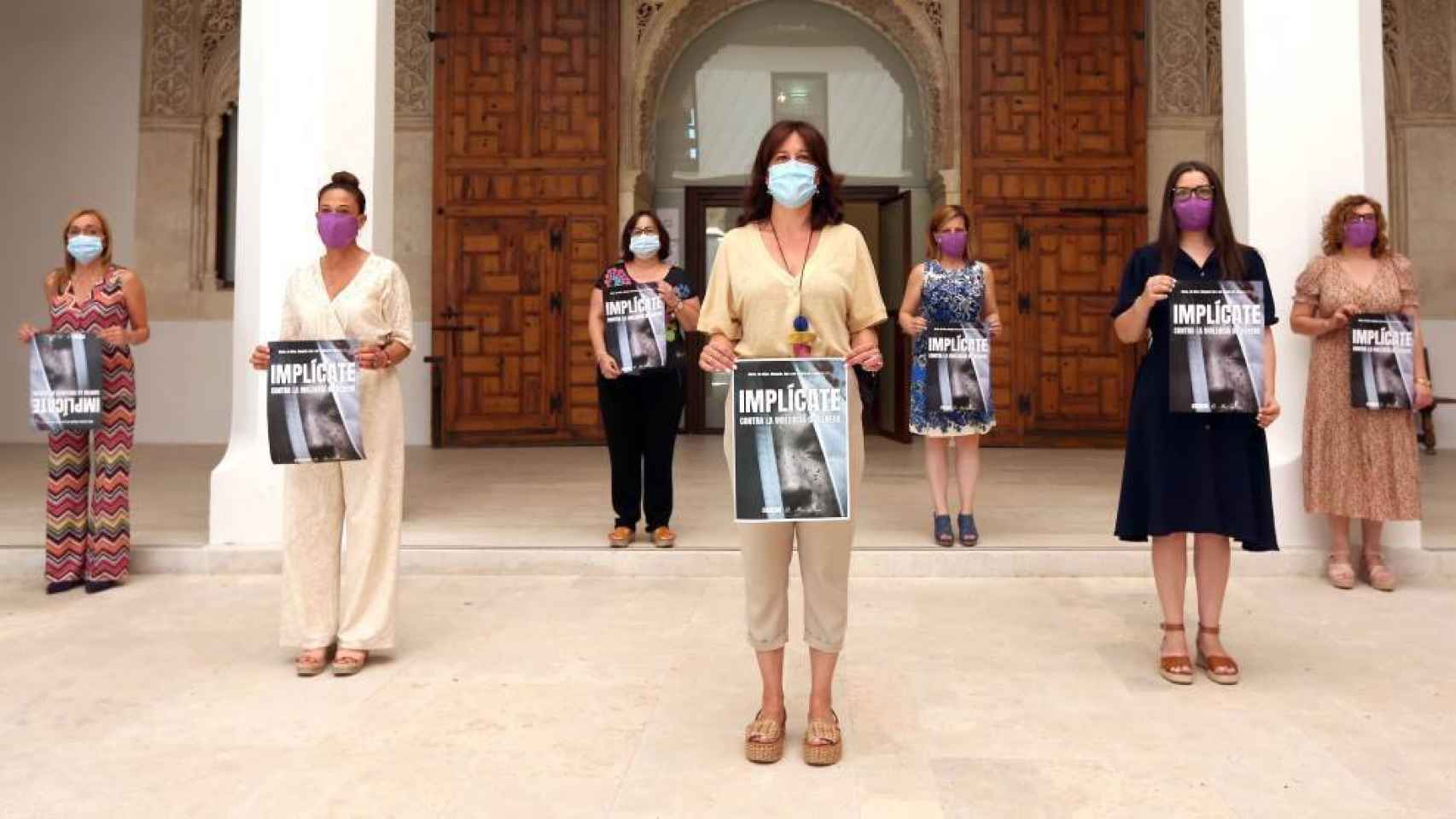 La consejera de Igualdad, Blanca Fernández, ha presentado la nueva campaña contra la violencia de género en el Palacio de Fuensalida