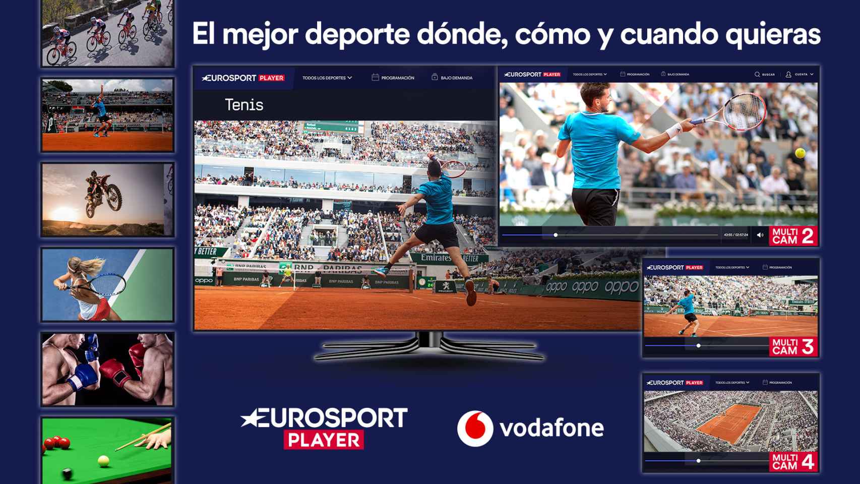 El servicio estará disponible a partir de hoy para los usuarios de Vodafone TV que tengan contratado el pack de deportes.