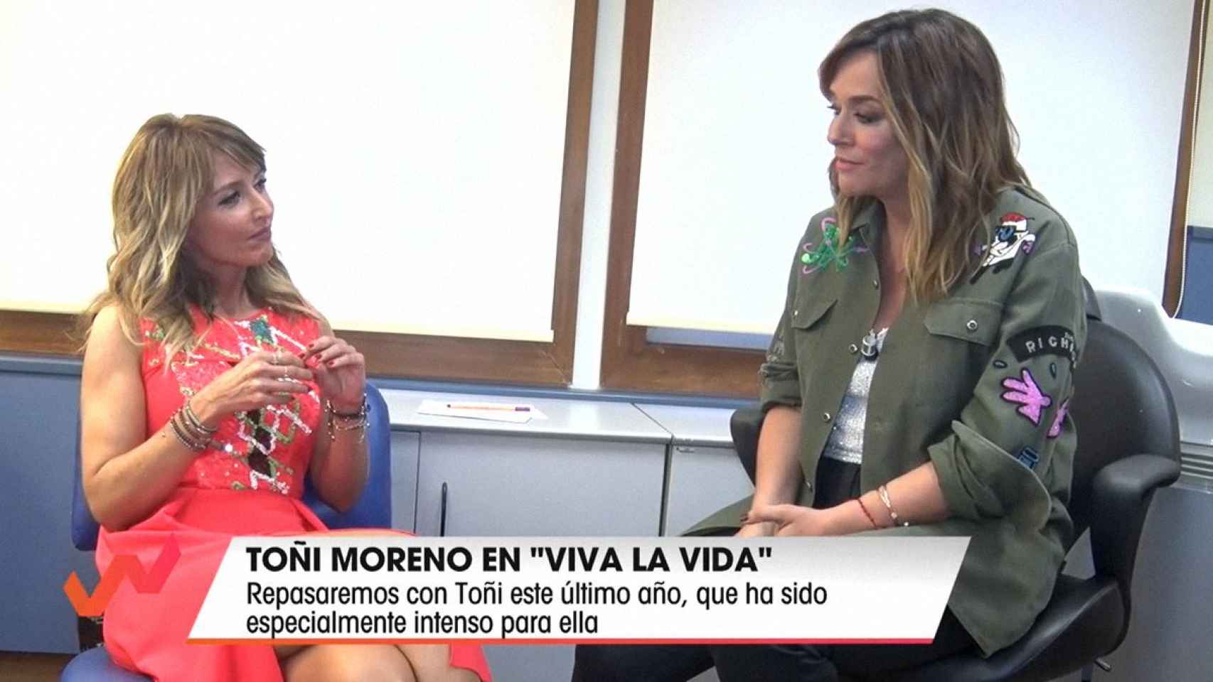 Toñi Moreno y Emma García se reencontraron en 'Viva la vida' para darse relevo.