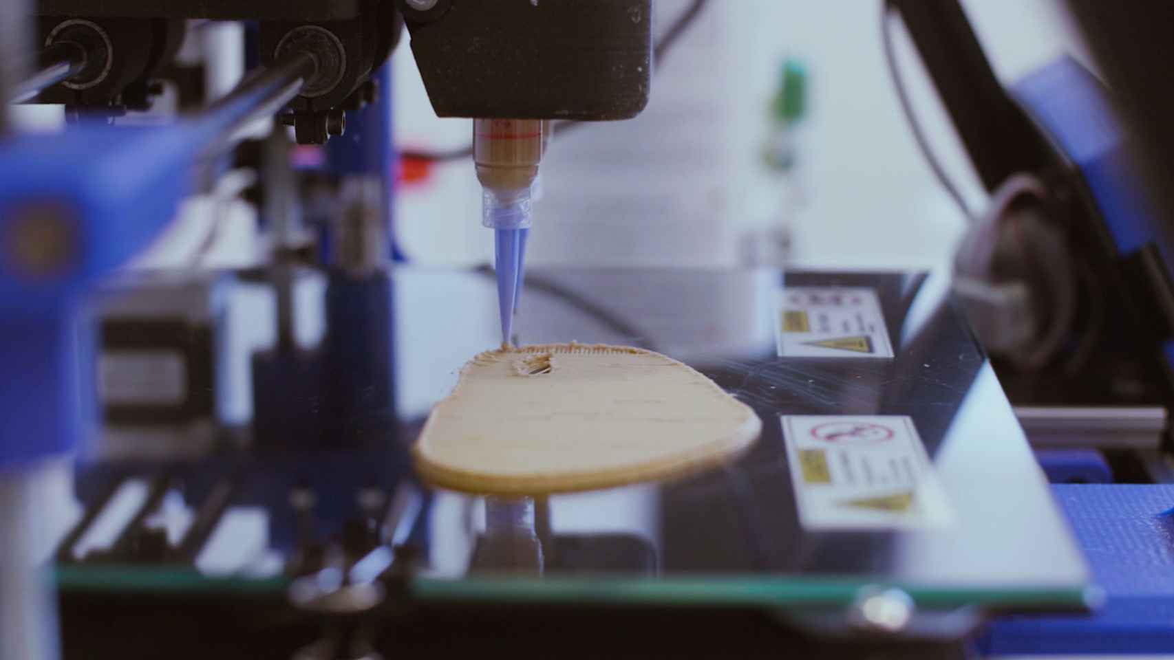 Proceso de creación de un filete mediante impresión 3D.