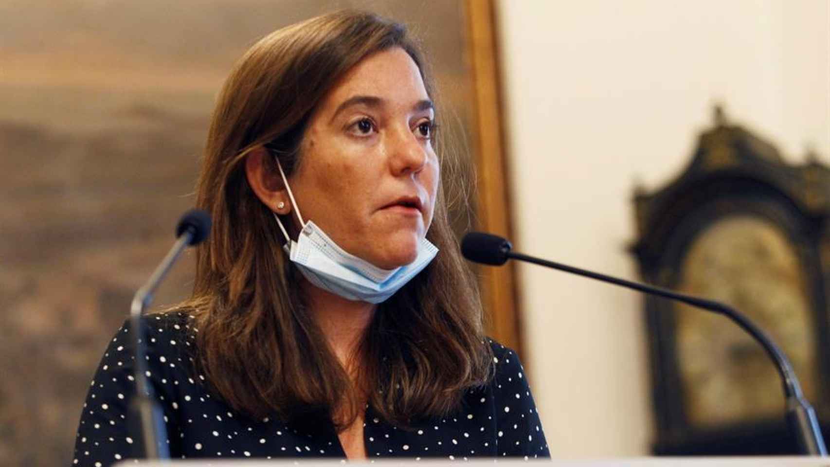 Inés Rey, alcaldesa de La Coruña, en rueda de prensa