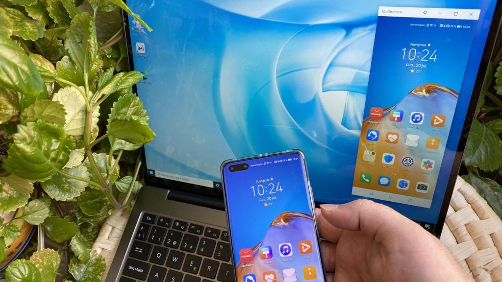 Con el Huawei MateBook podemos tener la pantalla del móvil en el escritorio