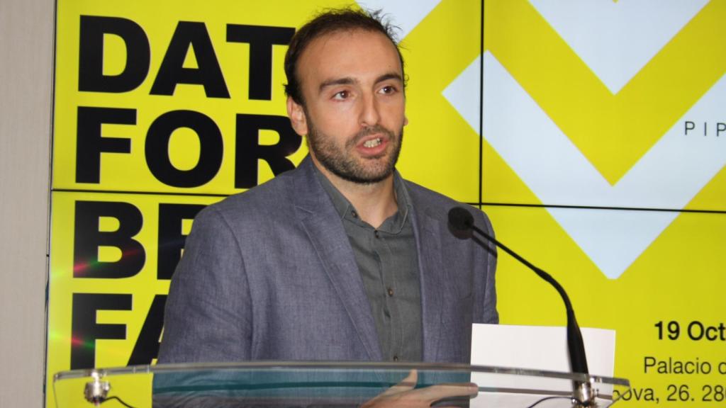 Alejandro Llorente, 'data scientist' y fundador de Piperlab, en el evento 'Data for Breakfast' de este 2020.