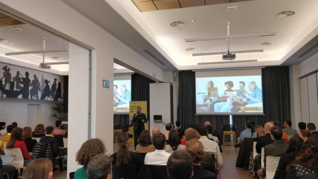 Alejandro Llorente, presentando un evento en 2018 sobre 'Big Data', el sector que no ha parado de crecer.