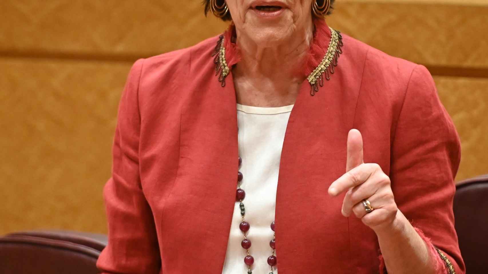 La ministra de Educación, Isabel Celáa, en el Senado.