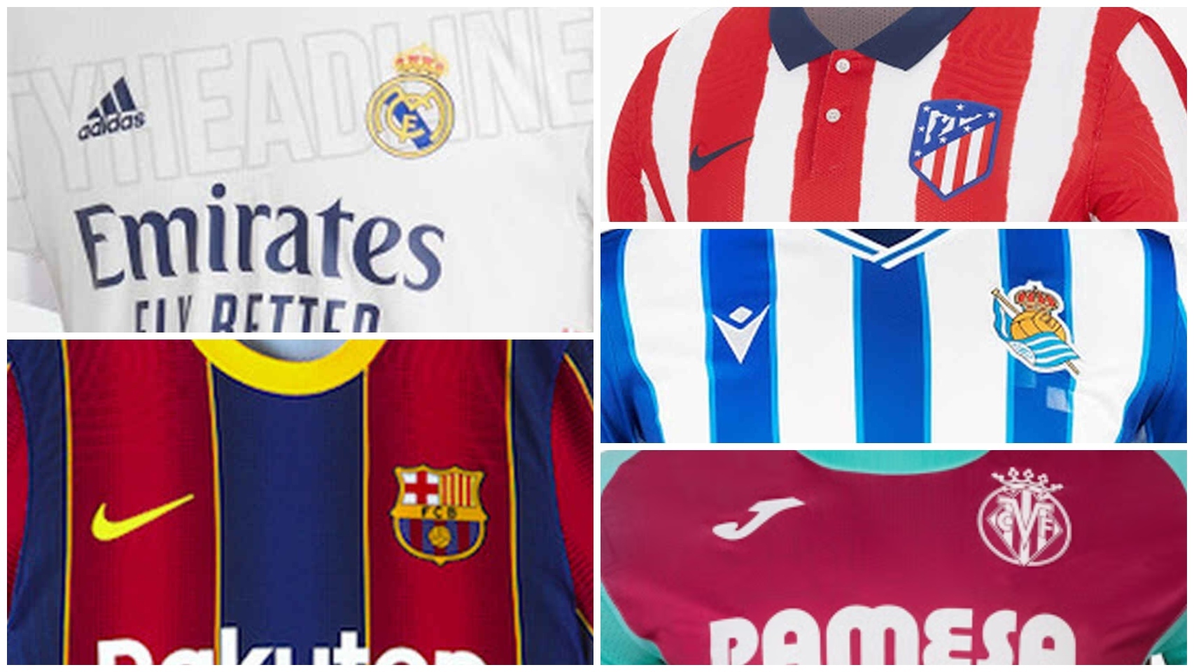 Todas las camisetas de LaLiga 2020/2021: así son las nuevas equipaciones de  los equipos españoles