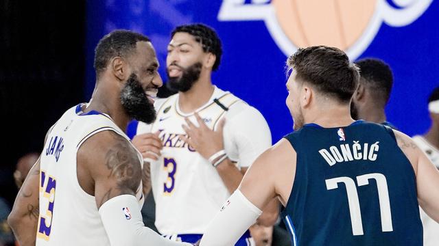 LeBron James y Luka Doncic