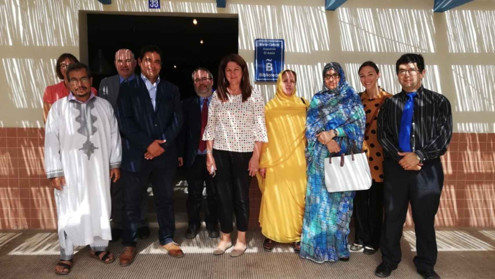 La consejera visitó el colegio español La Paz de El Aaiún, capital del Sáhara Occidental.